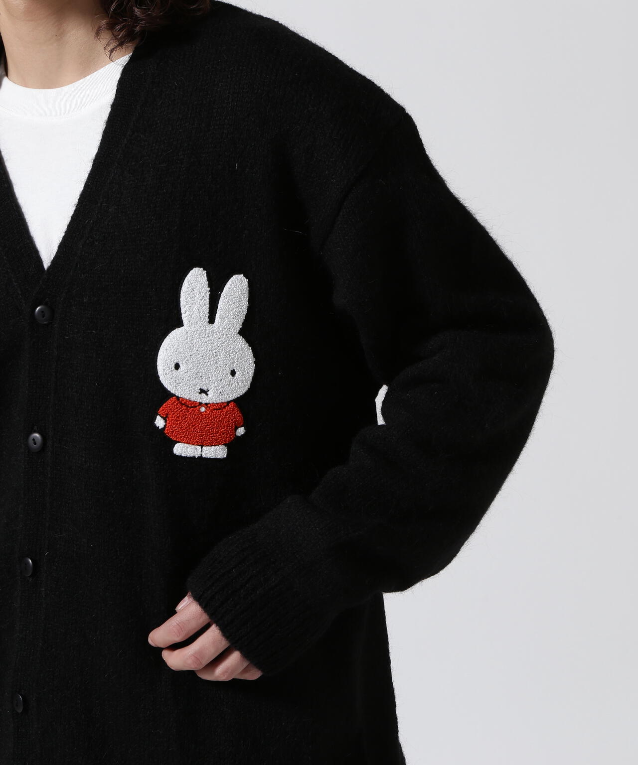 POP TRADING COMPANY/Pop&Miffy Applique Knitted Cardigan