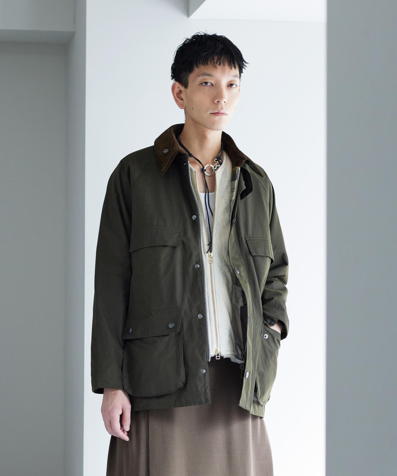 ブルガリア製Barbour Bedale別注 Moon生地使用モデル