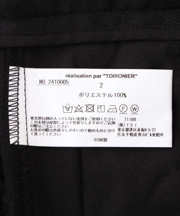 Toironier/トワロニエ/BOX TUCK WIDE PANTS