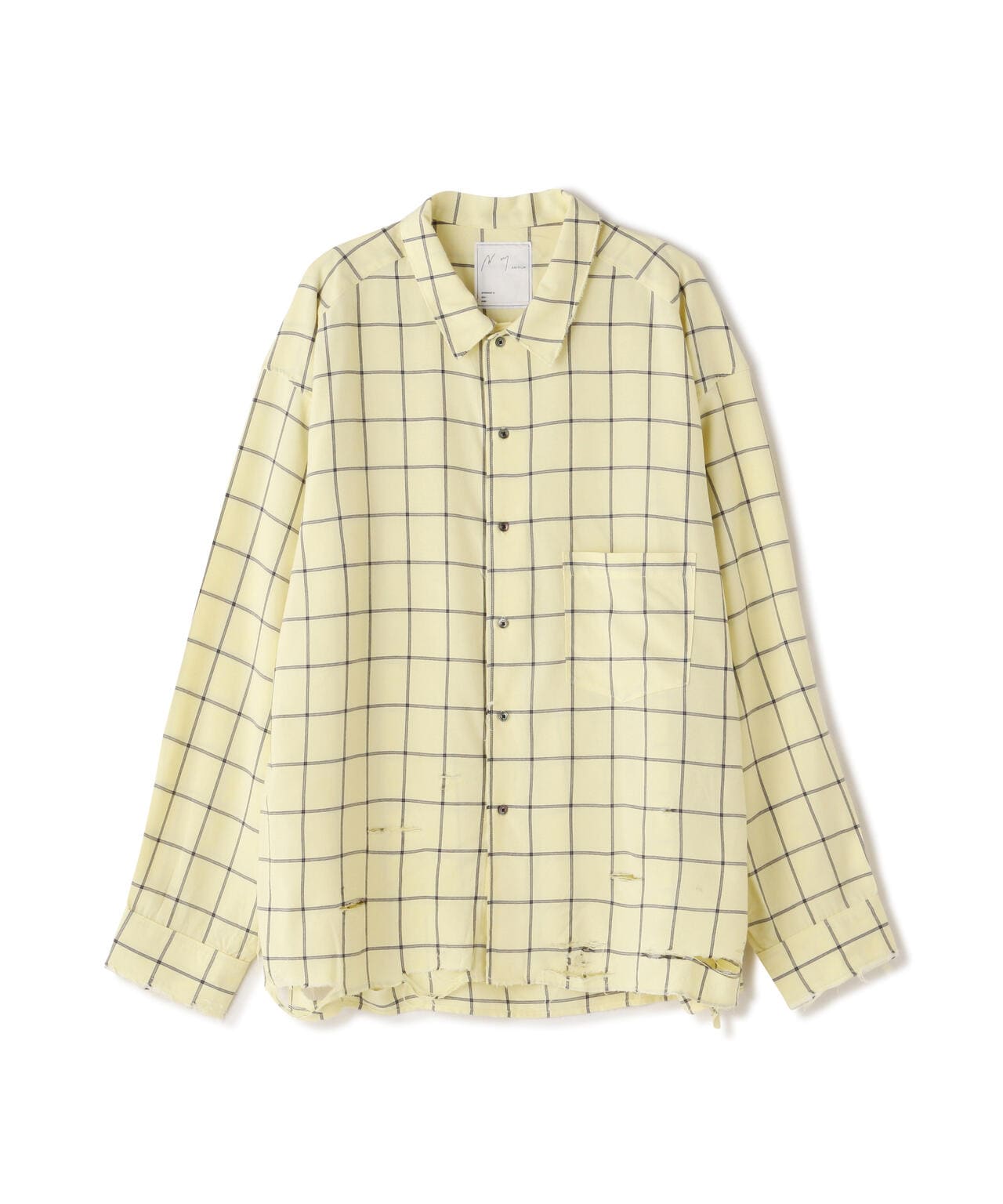 ANCELLM/アンセルム/RAYON CHECK CRASH LS SHIRT