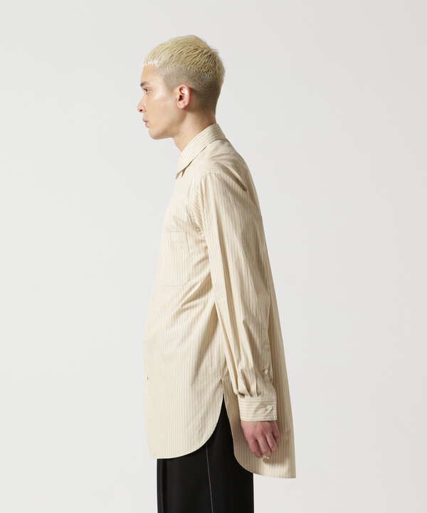 YOKE/ヨーク/Boxy Stripe Regular Collar Shirt