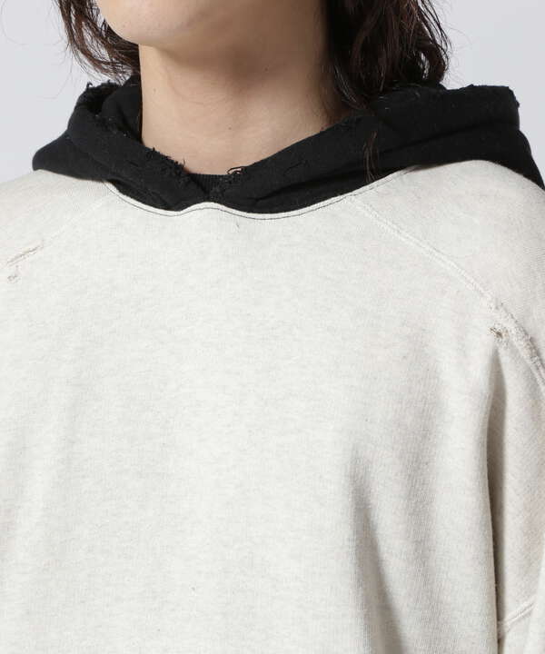 ANCELLM/アンセルム/2TONE AGING HOODIE