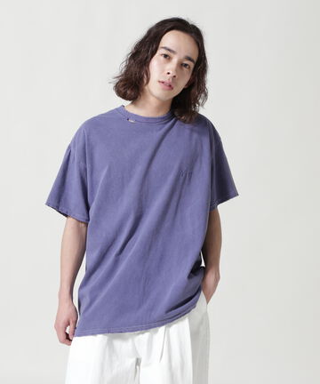ANCELLM/アンセルム/EMBROIDERY DYED T-SHIRT