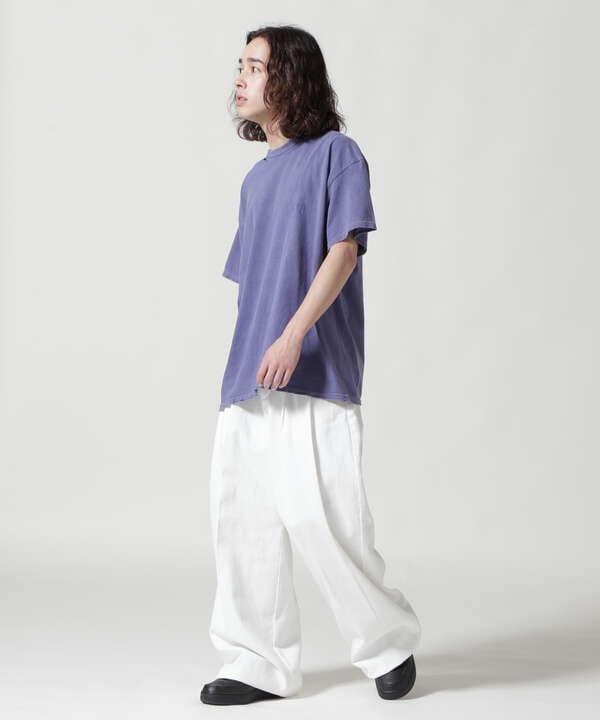 ANCELLM/アンセルム/EMBROIDERY DYED T-SHIRT