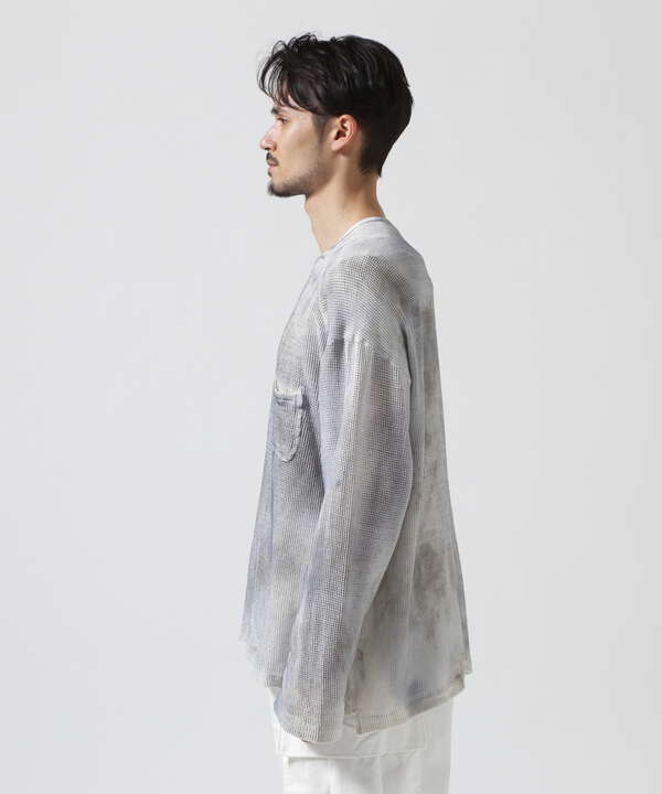 ANCELLM/アンセルム/DYED MESH LS T-SHIRT