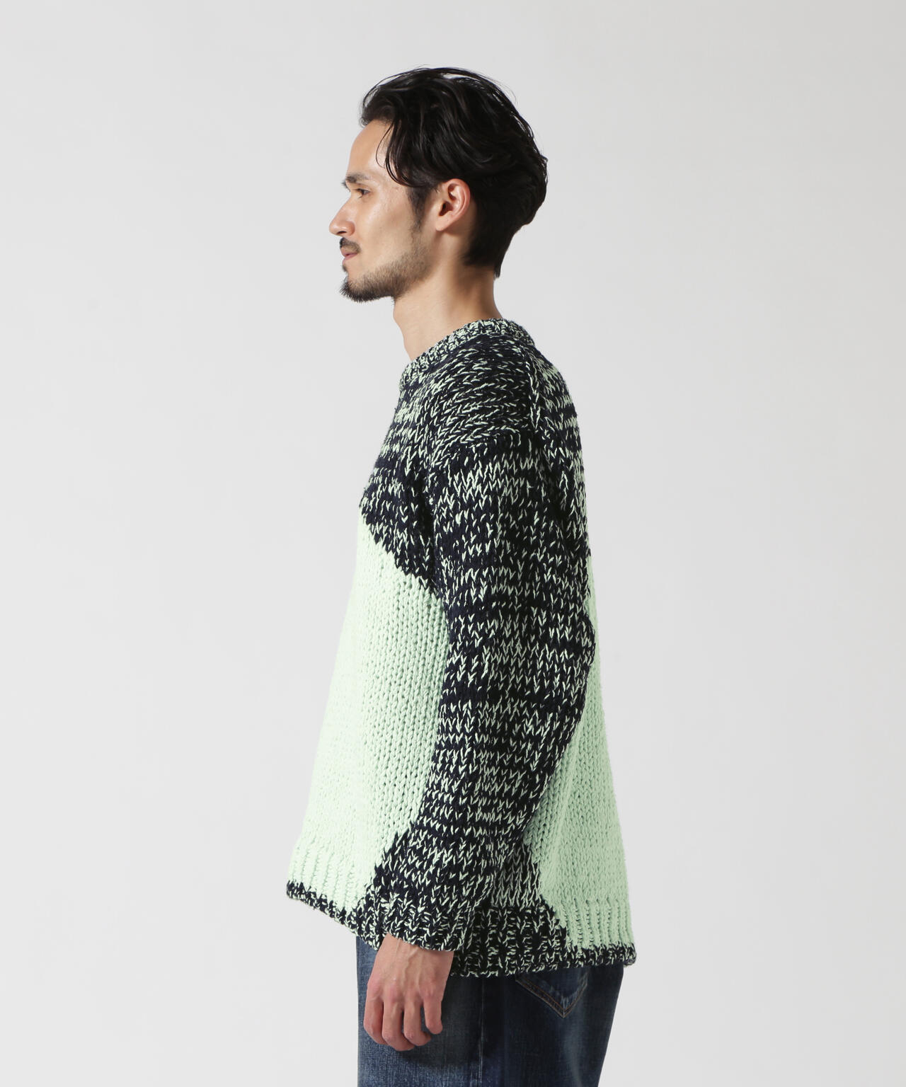 YOKE/ヨーク/Intarsia Crewneck Sweater | GARDEN ( ガーデン ) | US