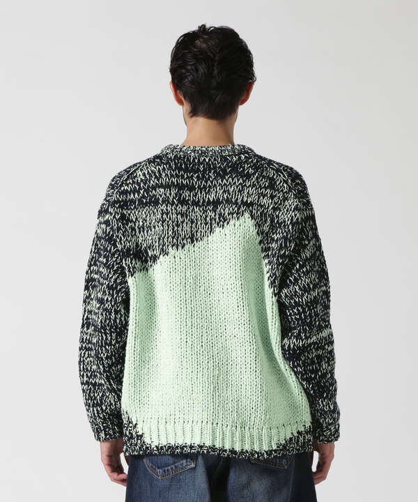 YOKE/ヨーク/Intarsia Crewneck Sweater