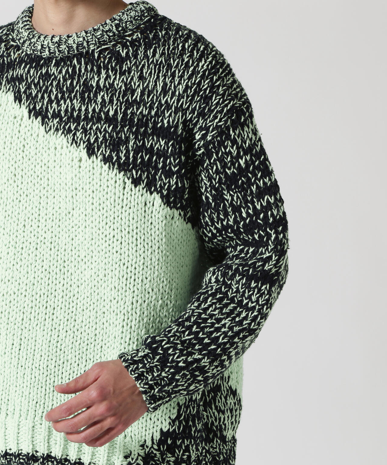 YOKE/ヨーク/Intarsia Crewneck Sweater | GARDEN ( ガーデン ) | US