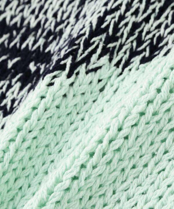 YOKE/ヨーク/Intarsia Crewneck Sweater