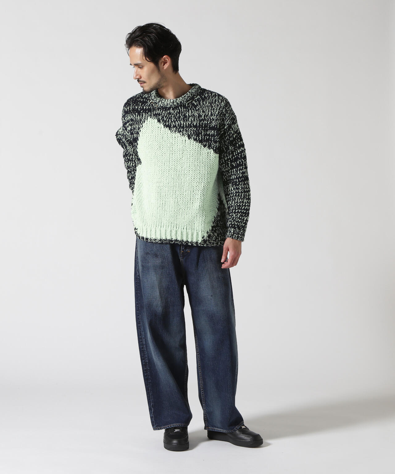 YOKE/ヨーク/Intarsia Crewneck Sweater | GARDEN ( ガーデン ) | US