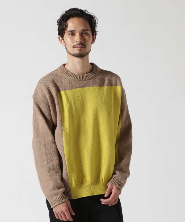 YOKE/ヨーク/Intarsia Crewneck Sweater