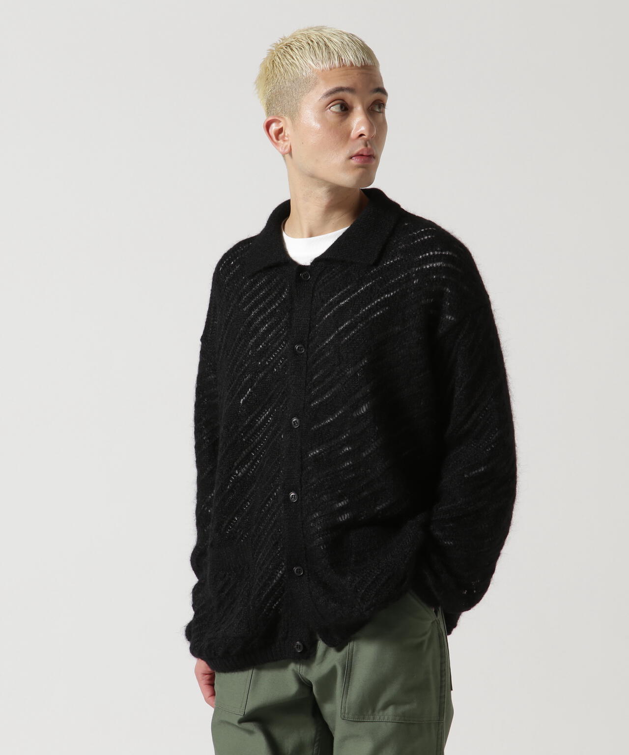 YOKE/ヨーク/SILK MOHAIR BUTTONED CARDIGAN | GARDEN ( ガーデン ...