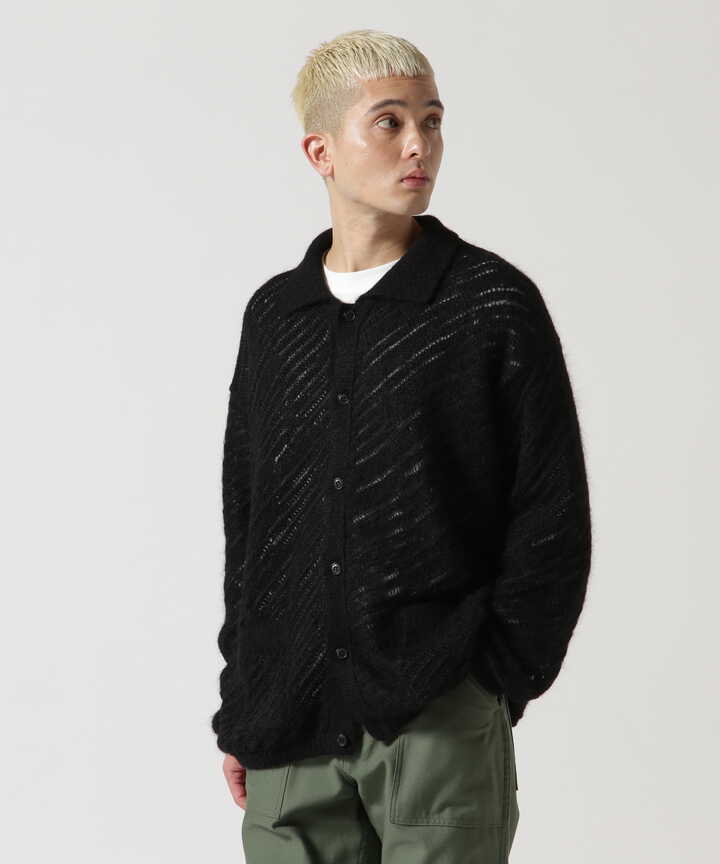 YOKE/ヨーク/SILK MOHAIR BUTTONED CARDIGAN