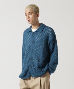 YOKE/ヨーク/SILK MOHAIR BUTTONED CARDIGAN | GARDEN 