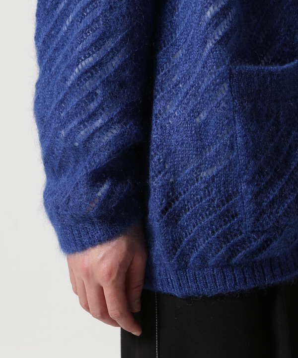 YOKE/ヨーク/SILK MOHAIR BUTTONED CARDIGAN