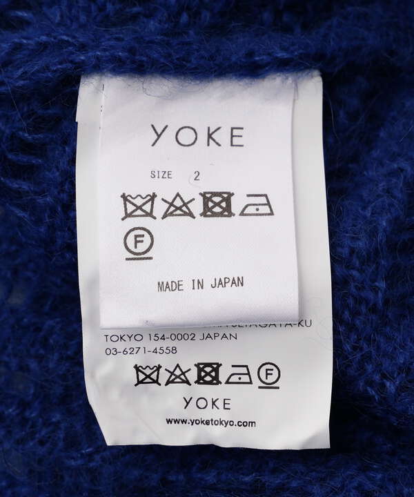 YOKE/ヨーク/SILK MOHAIR BUTTONED CARDIGAN