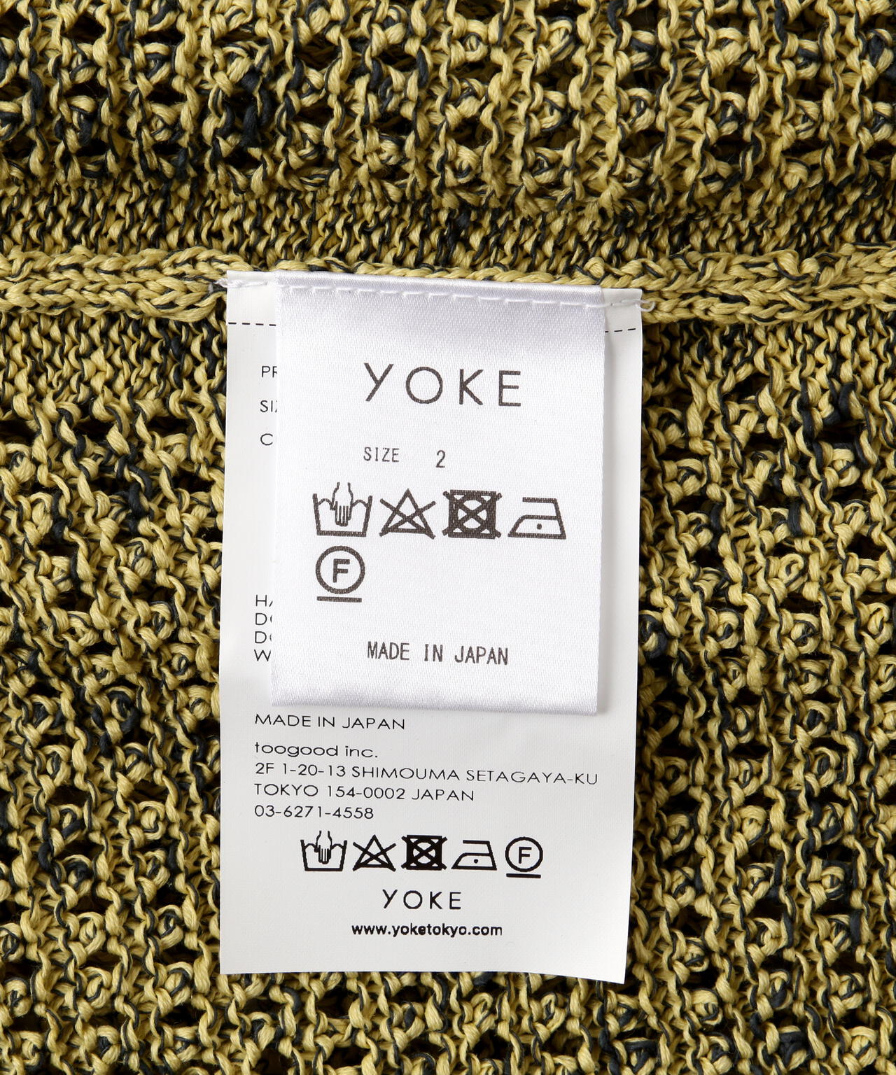 YOKE/ヨーク/MESH KNITTED BUTTONED CARDIGAN | GARDEN