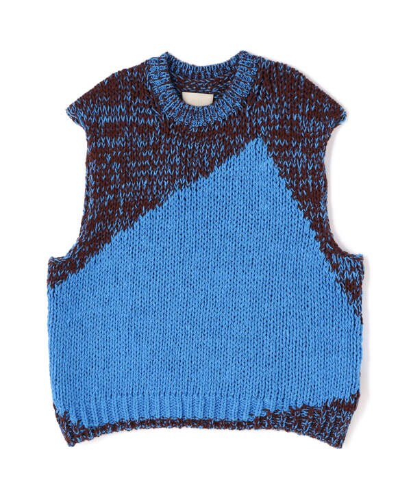 YOKE/ヨーク/Intarsia Crewneck Vest