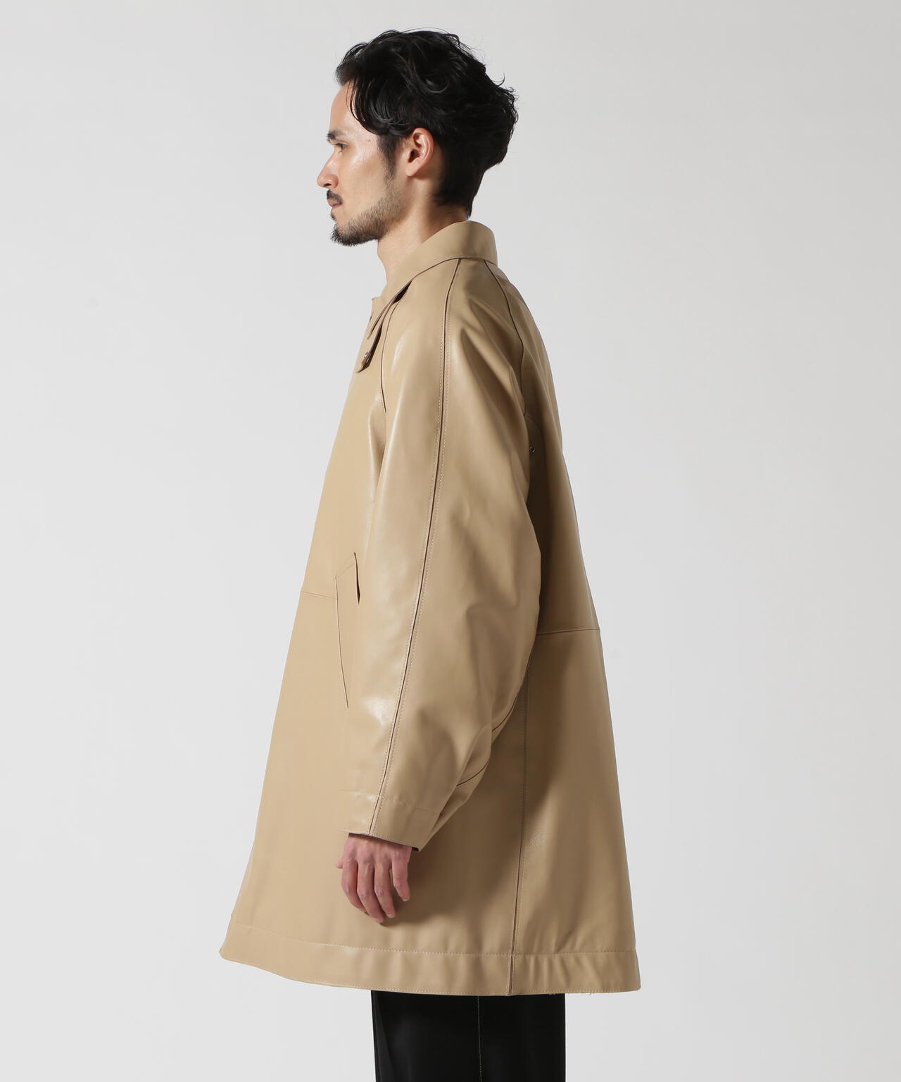 YOKE/ヨーク/LEATHER CUT OFF HALF COAT | GARDEN ( ガーデン ) | US ...