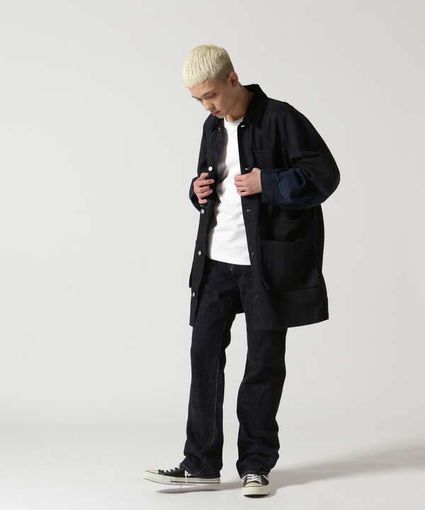 YOKE/ヨーク/DENIM COVERALL HALF COAT