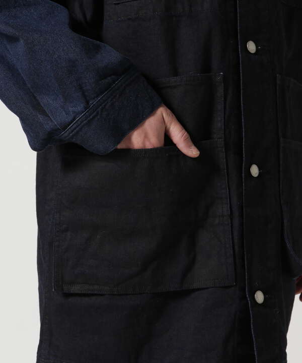 YOKE/ヨーク/DENIM COVERALL HALF COAT