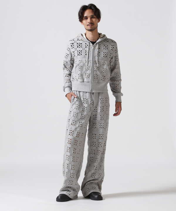 MASU/エムエーエスユー/FLOWER HOLE SWEAT PANTS/MPFW-PT1624