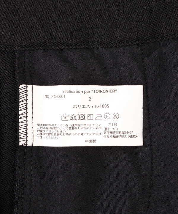 Toironier/トワロニエ/3Tuck Wide Pants