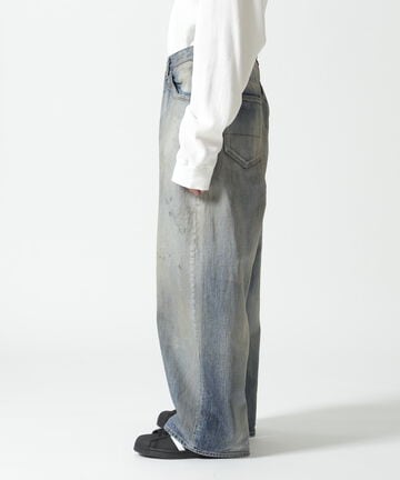 ANCELLM/アンセルム/AGING WIDE DENIM 5P PANTS/ANC-PT59