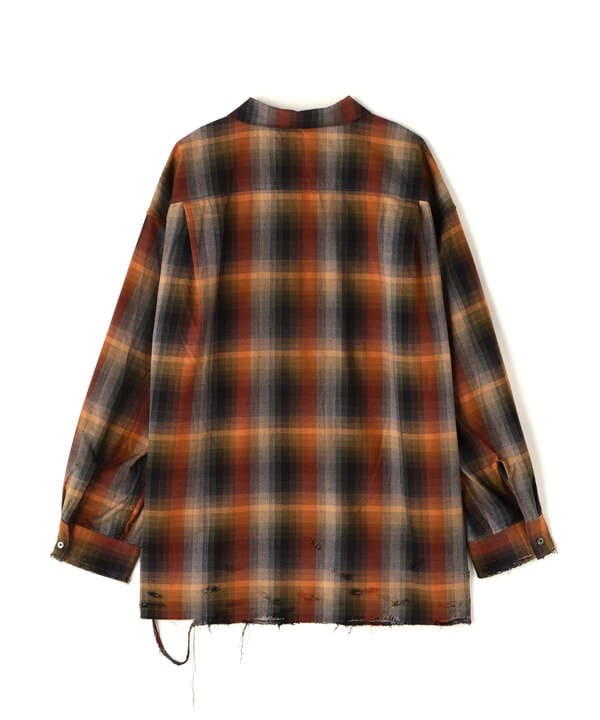 ANCELLM/アンセルム/R/C CHECK CRASH LS SHIRT