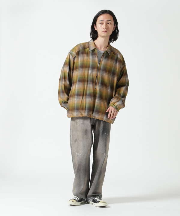 ANCELLM/アンセルム/ R/C CHECK PULL OVER SHIRT/ANC-SH45