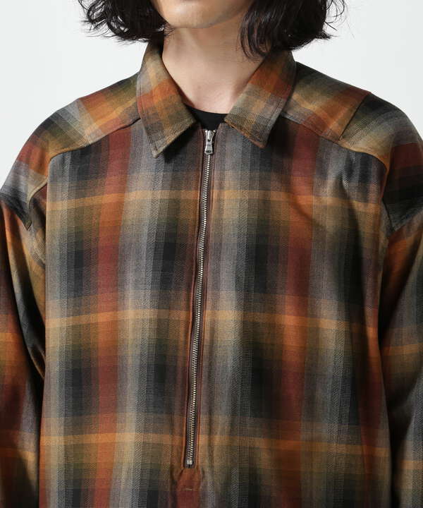 ANCELLM/アンセルム/ R/C CHECK PULL OVER SHIRT/ANC-SH45