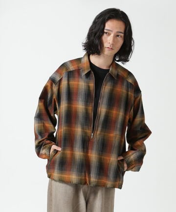 ANCELLM/アンセルム/ R/C CHECK PULL OVER SHIRT/ANC-SH45