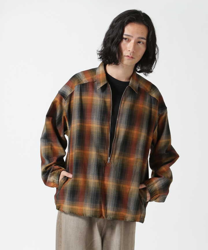 ANCELLM/アンセルム/ R/C CHECK PULL OVER SHIRT/ANC-SH45