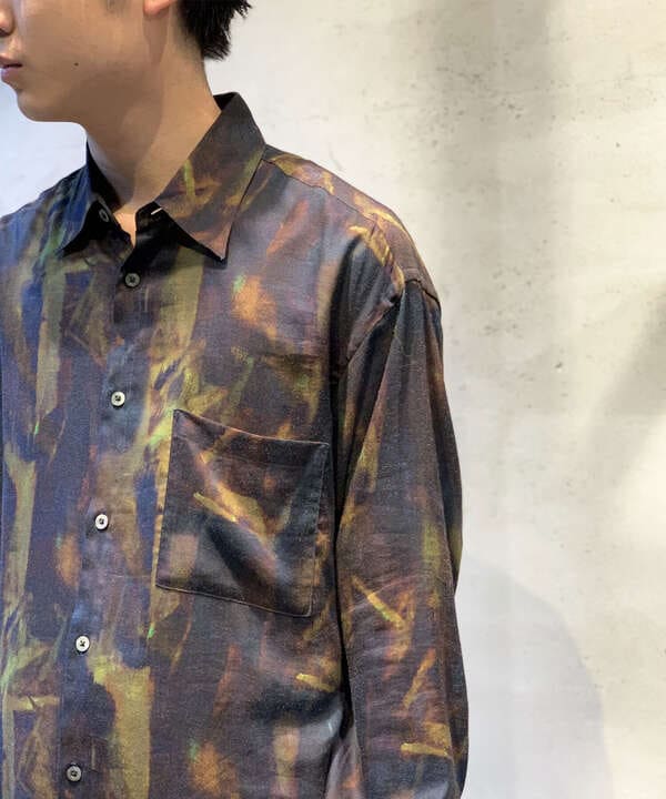 YOKE/ヨーク/Patterned Regular Collar Shirt