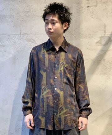 YOKE/ヨーク/Patterned Regular Collar Shirt