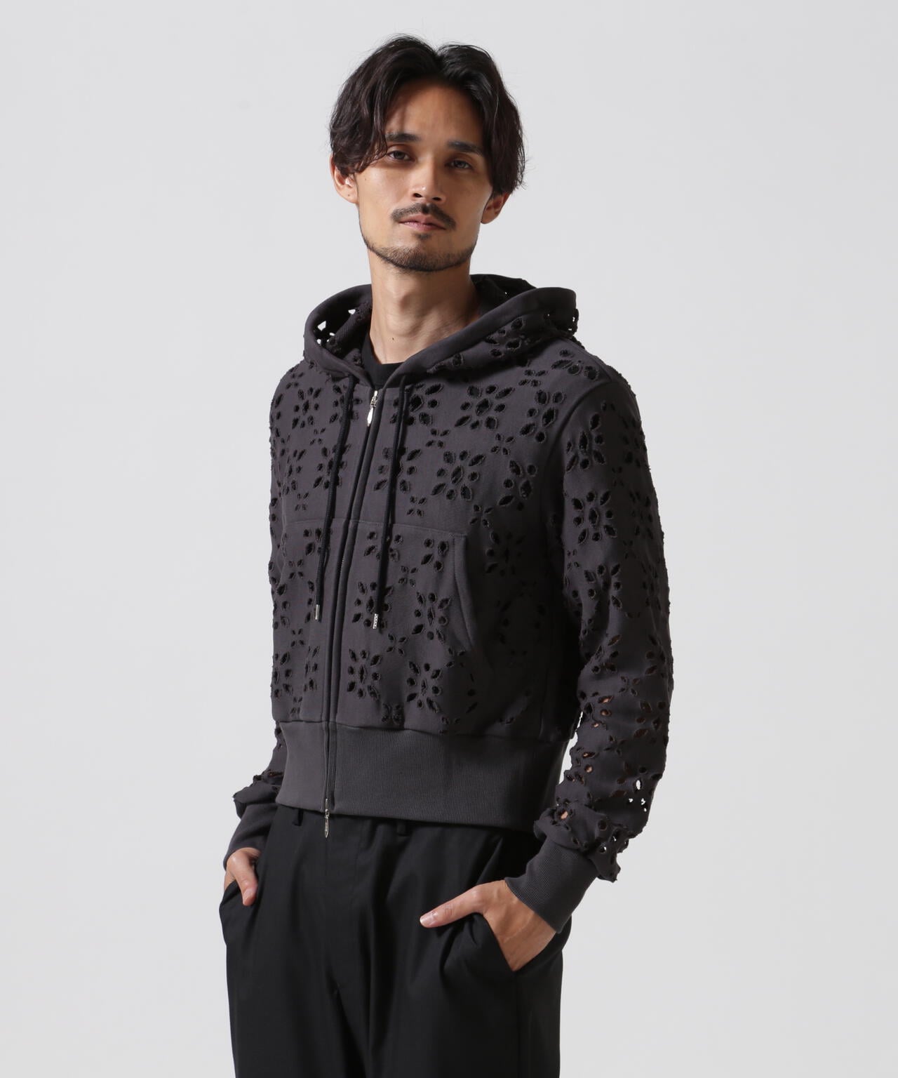 MASU/エムエーエスユー/FLOWER HOLE ZIP-UP SWEAT PARKA/MPFW-CS0324 | GARDEN ( ガーデン )  | US ONLINE STORE（US オンラインストア）