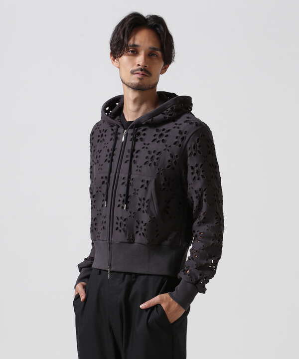 MASU/エムエーエスユー/FLOWER HOLE ZIP-UP SWEAT PARKA/MPFW-CS0324