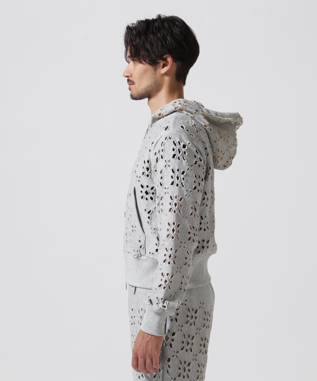 MASU/エムエーエスユー/FLOWER HOLE ZIP-UP SWEAT PARKA/MPFW-CS0324 | GARDEN ( ガーデン )  | US ONLINE STORE（US オンラインストア）