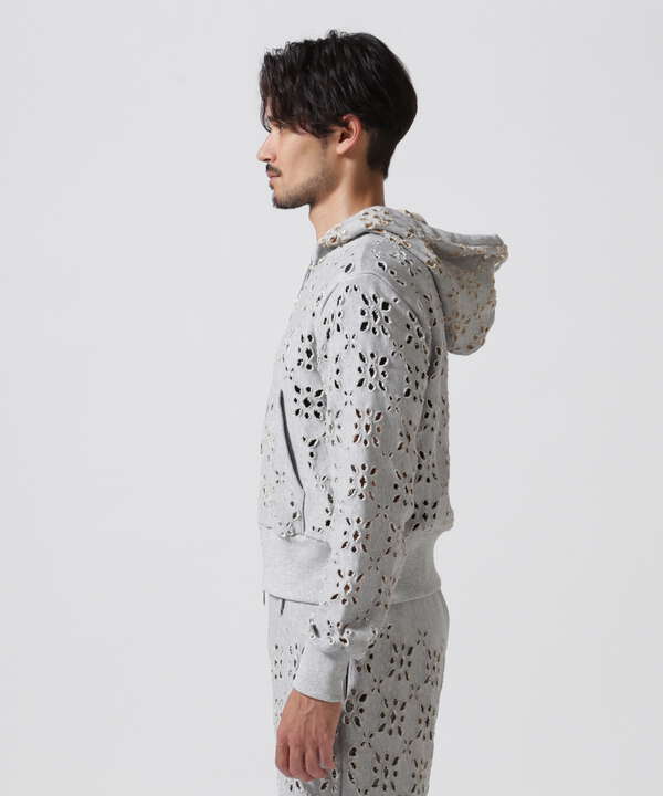 MASU/エムエーエスユー/FLOWER HOLE ZIP-UP SWEAT PARKA/MPFW-CS0324