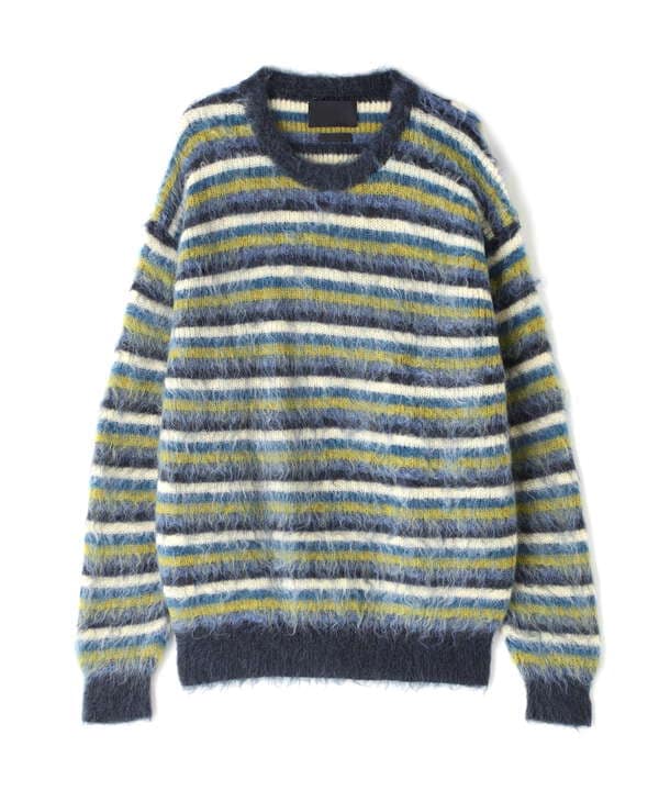 YOKE/ヨーク/MOHAIR BORDER SWEATER