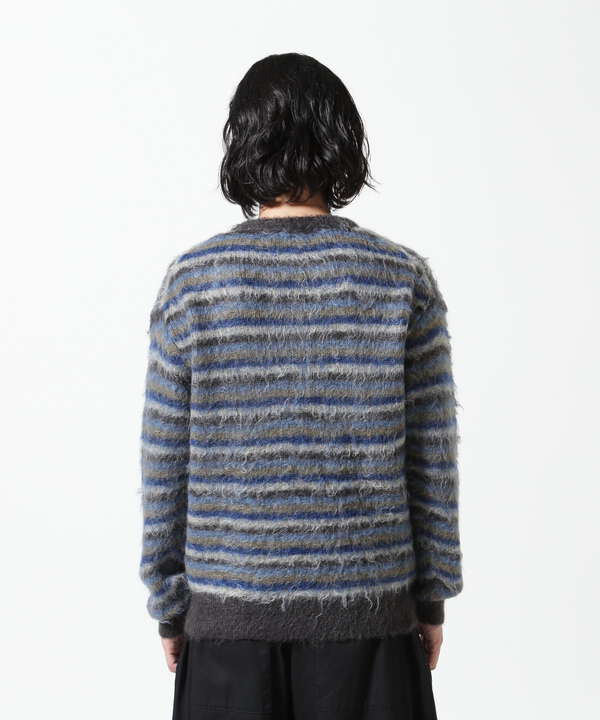 YOKE/ヨーク/MOHAIR BORDER SWEATER