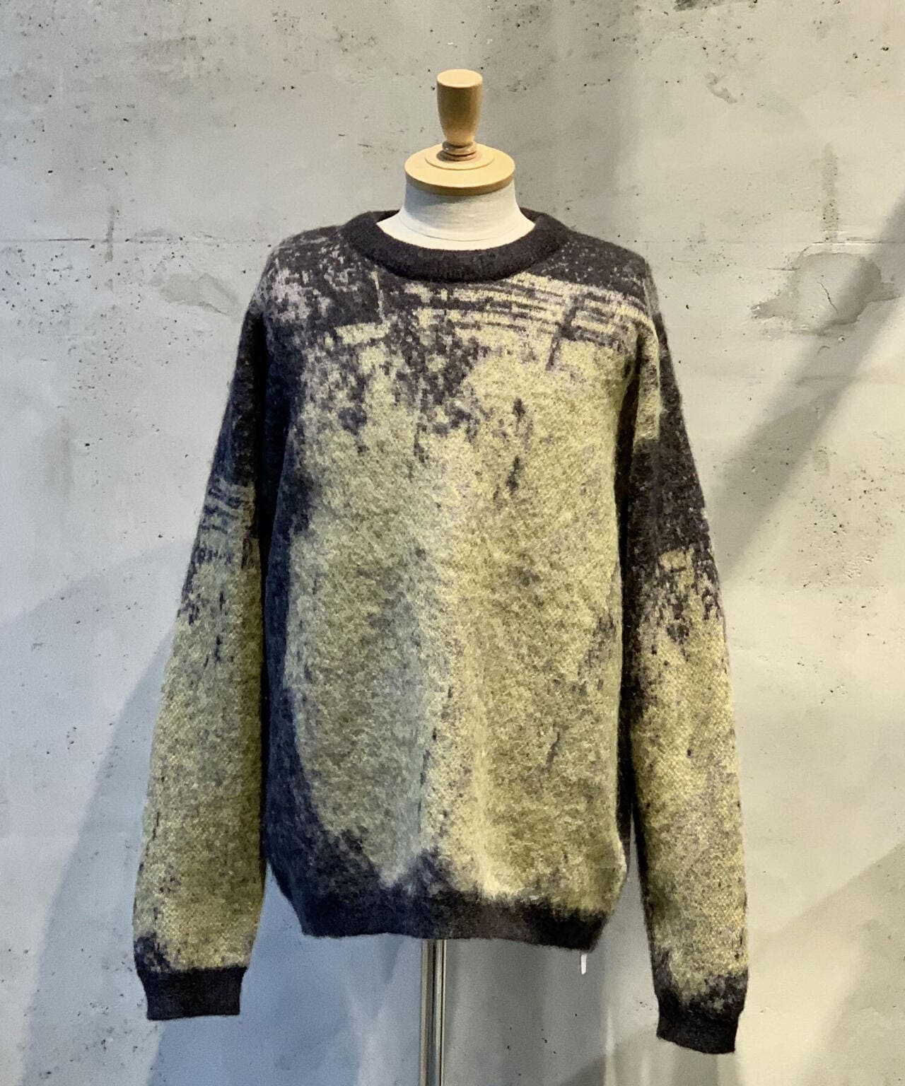 YOKE/ヨーク/Jacquard Mohair Sweater