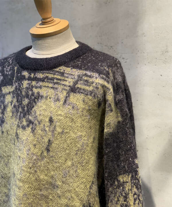 YOKE/ヨーク/Jacquard Mohair Sweater