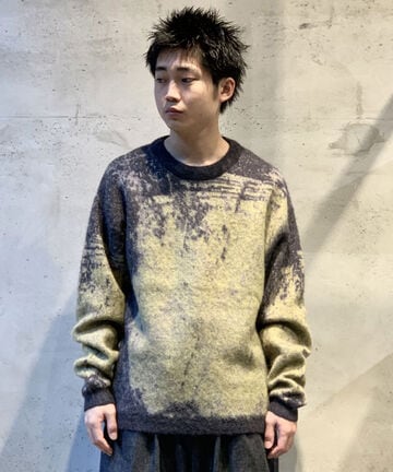 YOKE/ヨーク/Jacquard Mohair Sweater