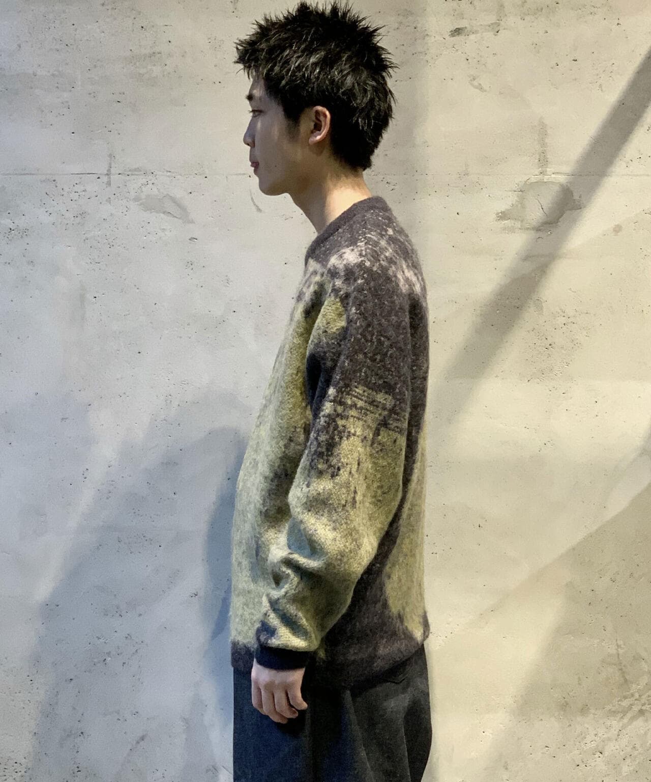 YOKE/ヨーク/Jacquard Mohair Sweater