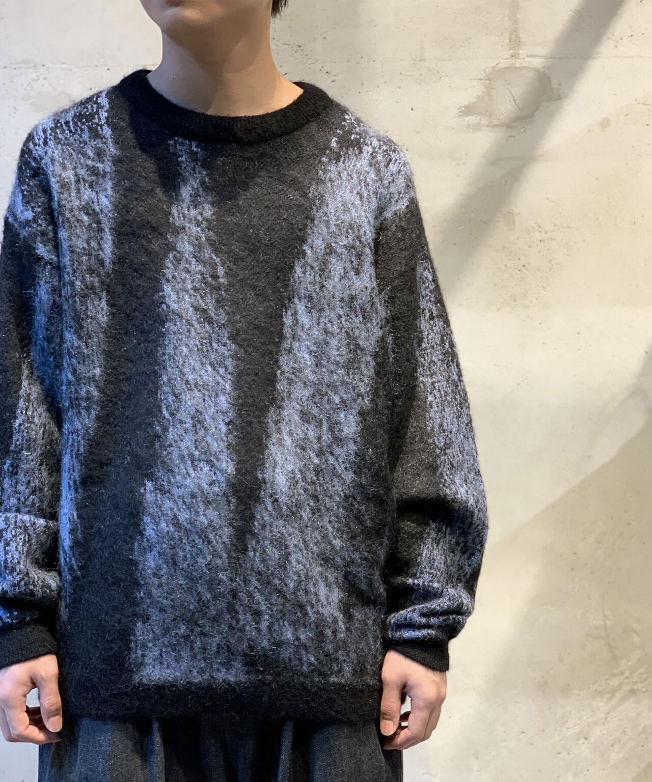 YOKE/ヨーク/Jacquard Mohair Sweater