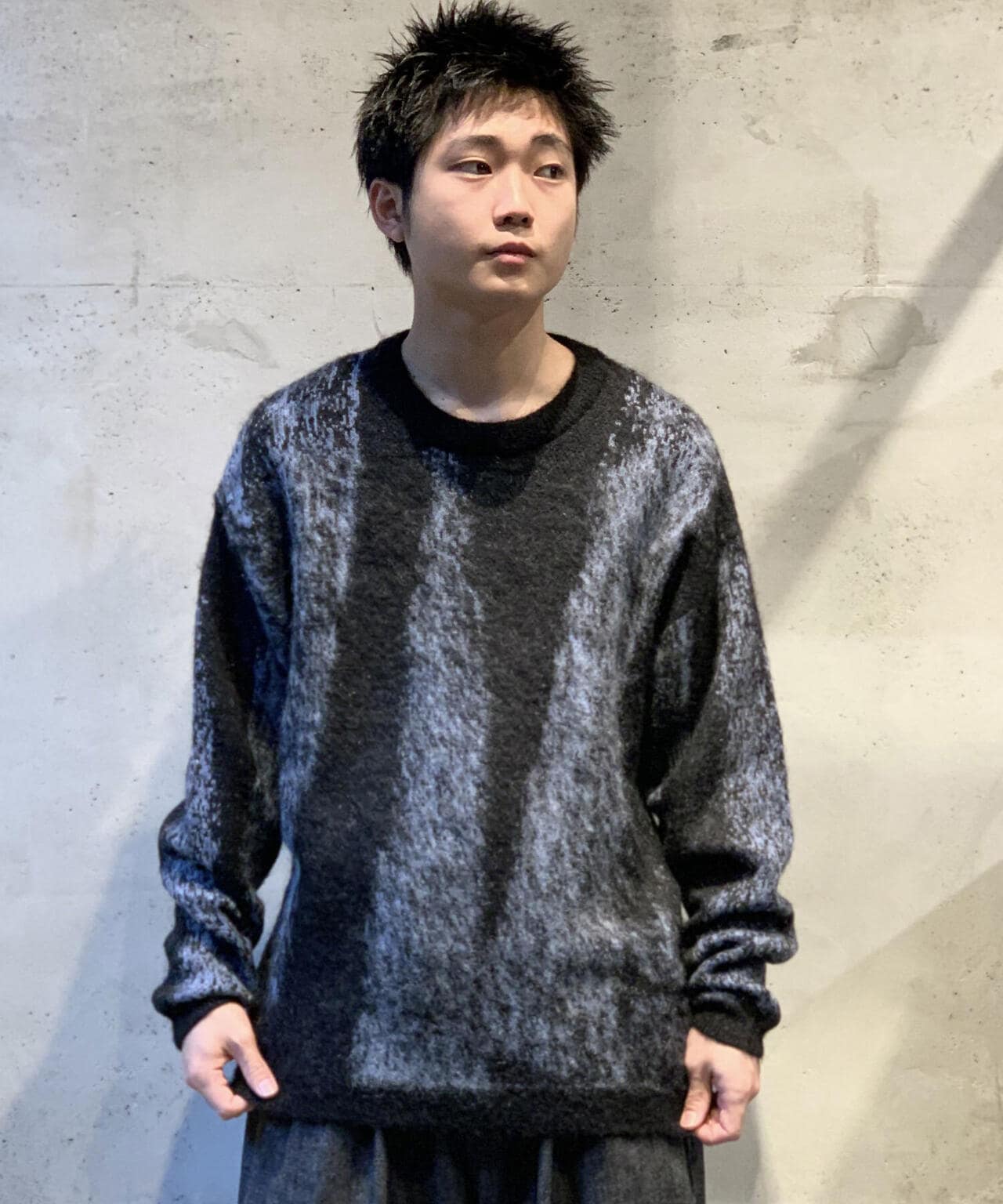 YOKE/ヨーク/Jacquard Mohair Sweater