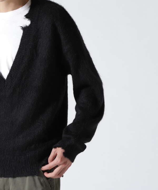 Toironier/トワロニエ/mohair v neck knit