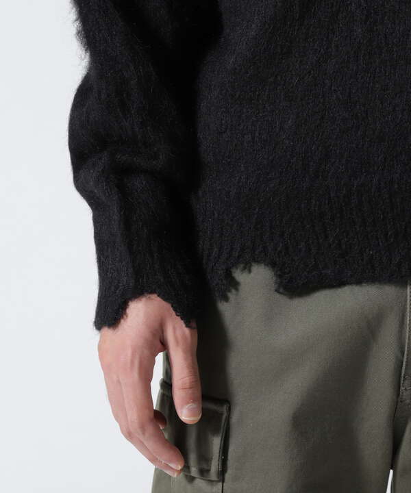 Toironier/トワロニエ/mohair v neck knit