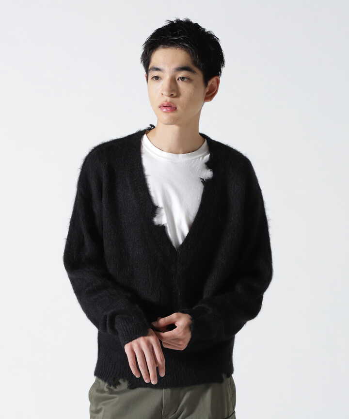 Toironier/トワロニエ/mohair v neck knit